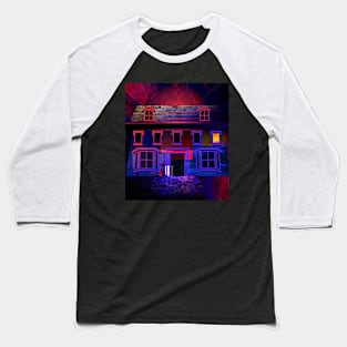 Haunted House - Halloween Baseball T-Shirt